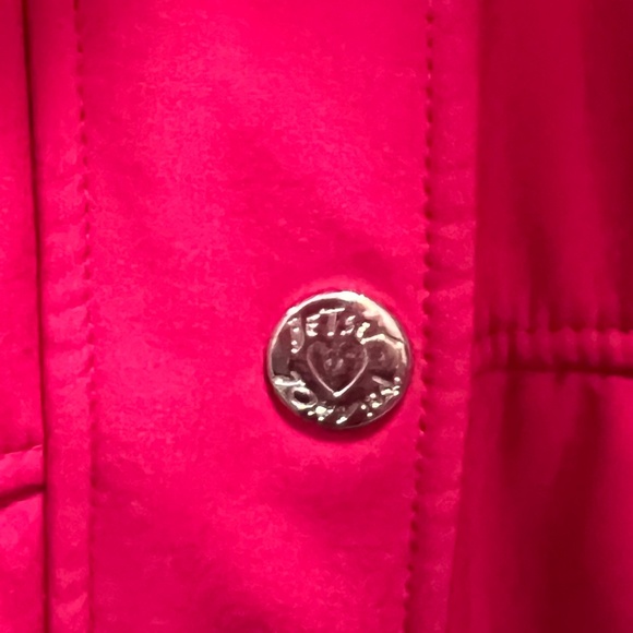 Betsy Johnson, fushia pink rain coat - Picture 3 of 7